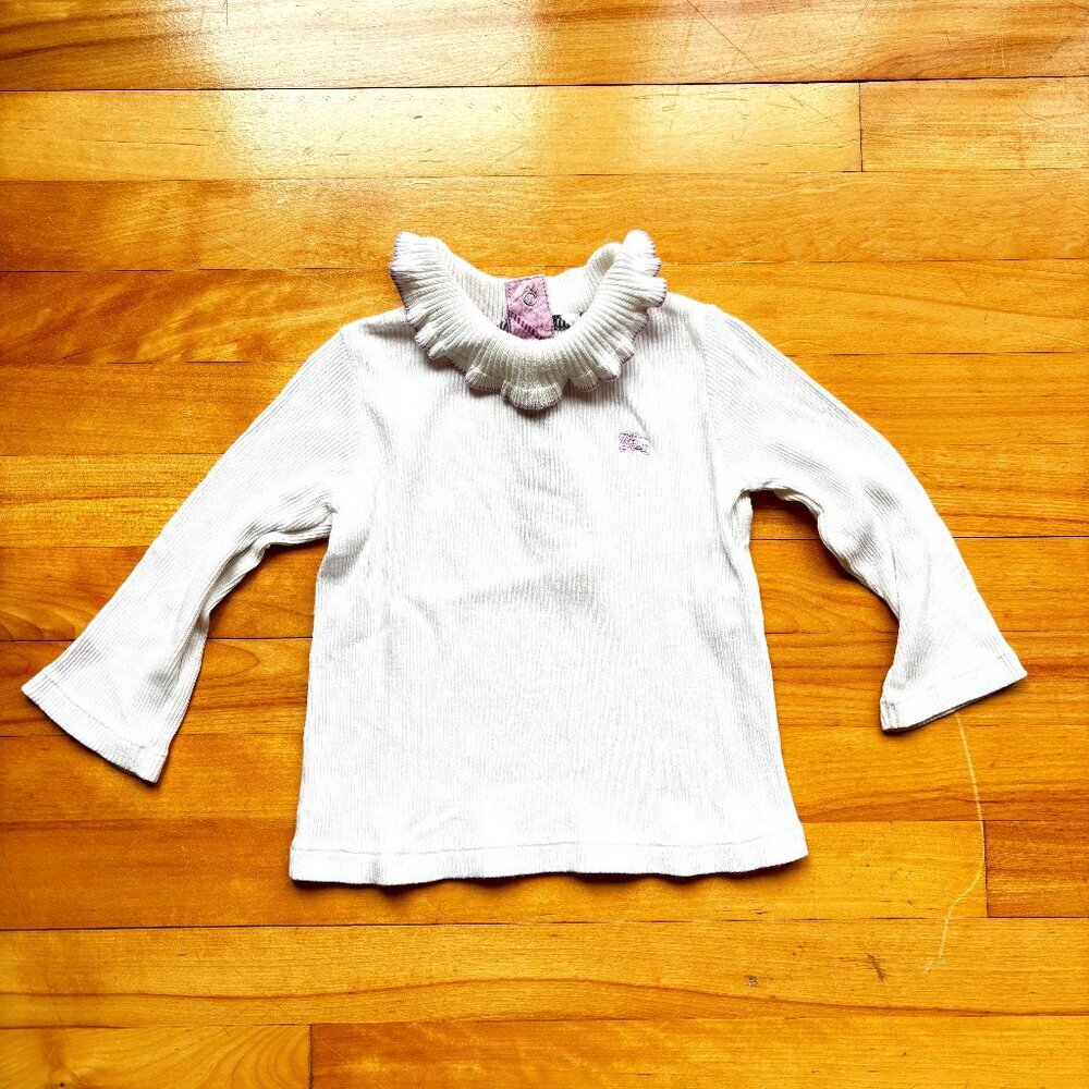 Burberry Girls' White Cotton Undershirt – Size 80cm